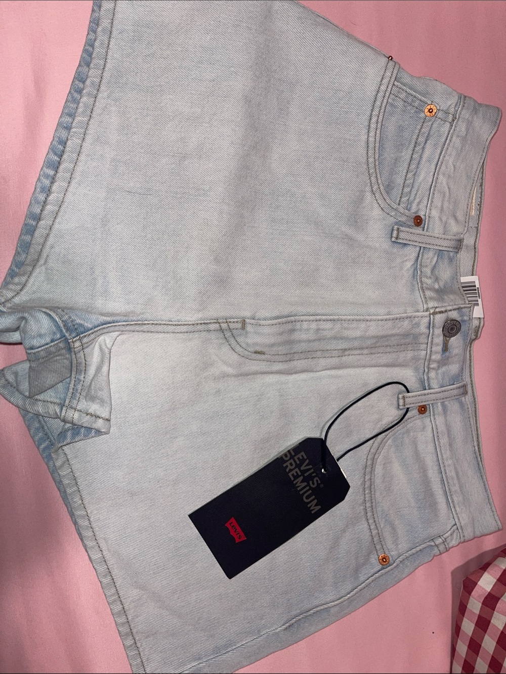 Levi's Light Blue Denim Shorts with Tag